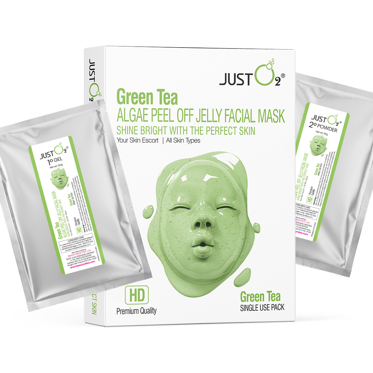 Green Tea <br> Algae Peel Off Jelly Facial Mask